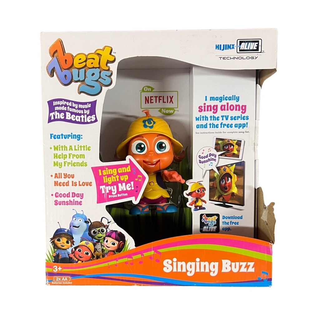 Beat Bugs Singing Buzz Netflix Beatles Musical Interactive Toy Hijinx Alive New